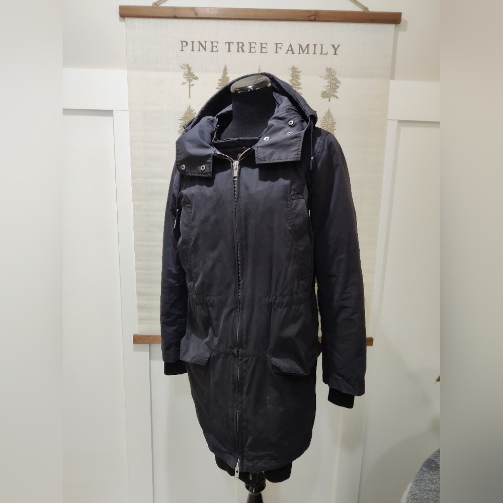 TNA Aritzia Black Britannia Parka - 3-in-1 Winter Coat with Removable Liner - S